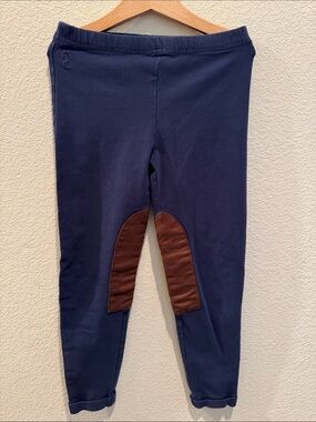 Polo by Ralph Lauren Navy Tights with Brown Knee Patches